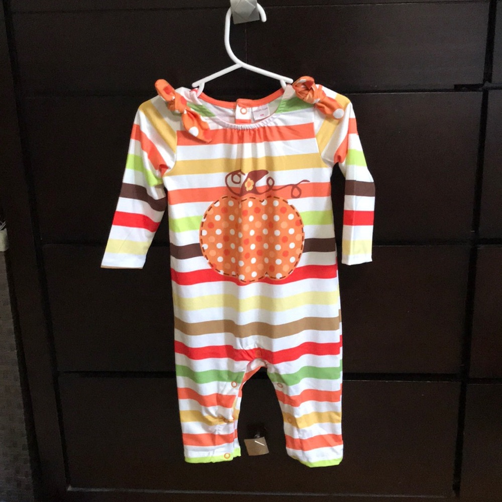Pumpkin pants romper 6 months